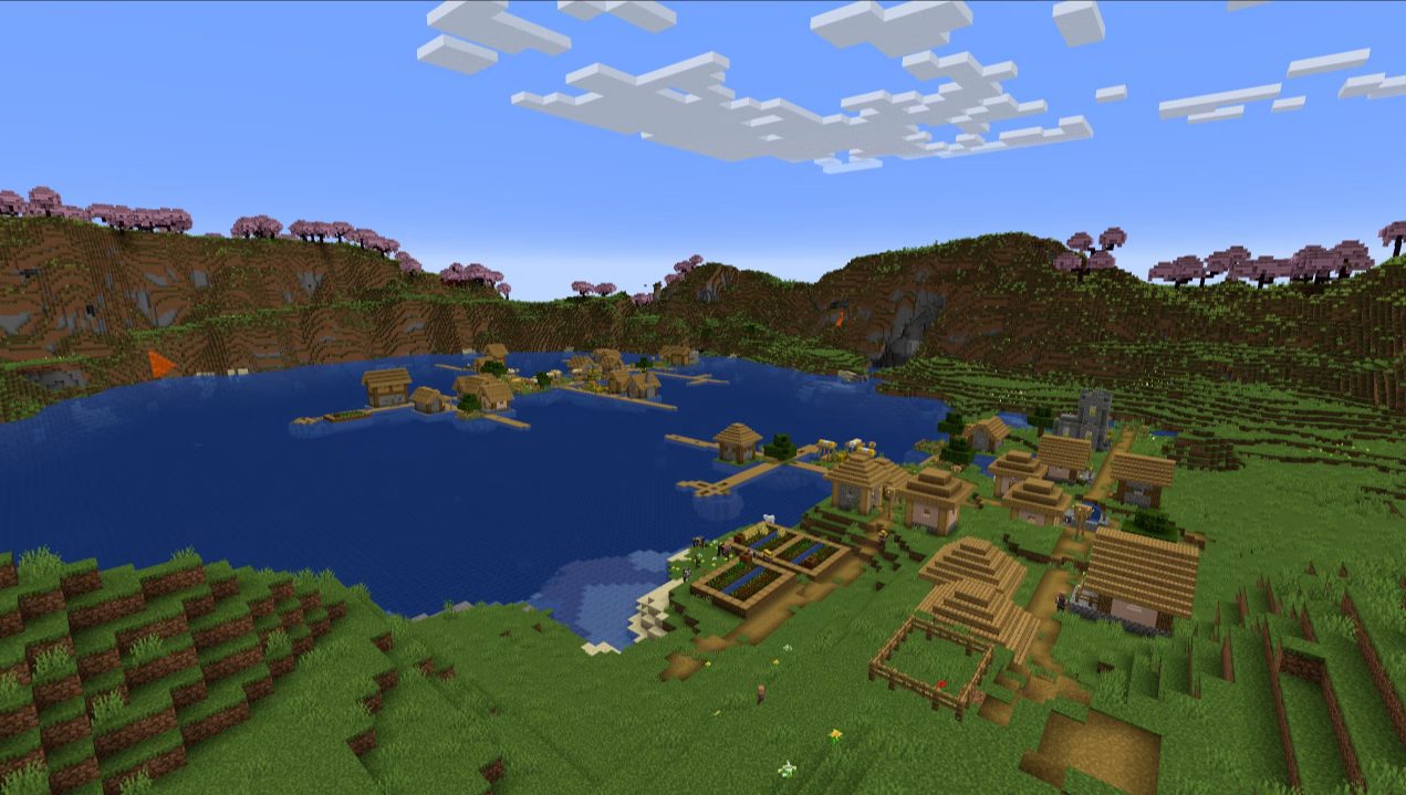 30 Best Minecraft Village Seeds 2024 The Lake Village