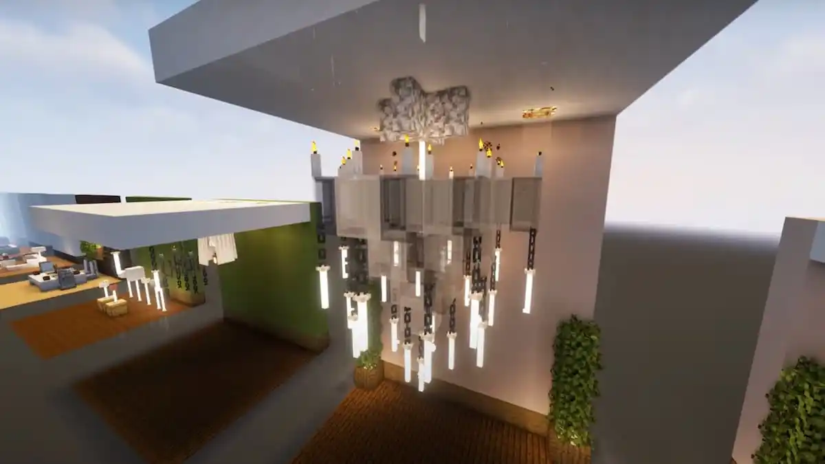 20 Best Minecraft Living Room Designs Ideas 2024 Chandelier