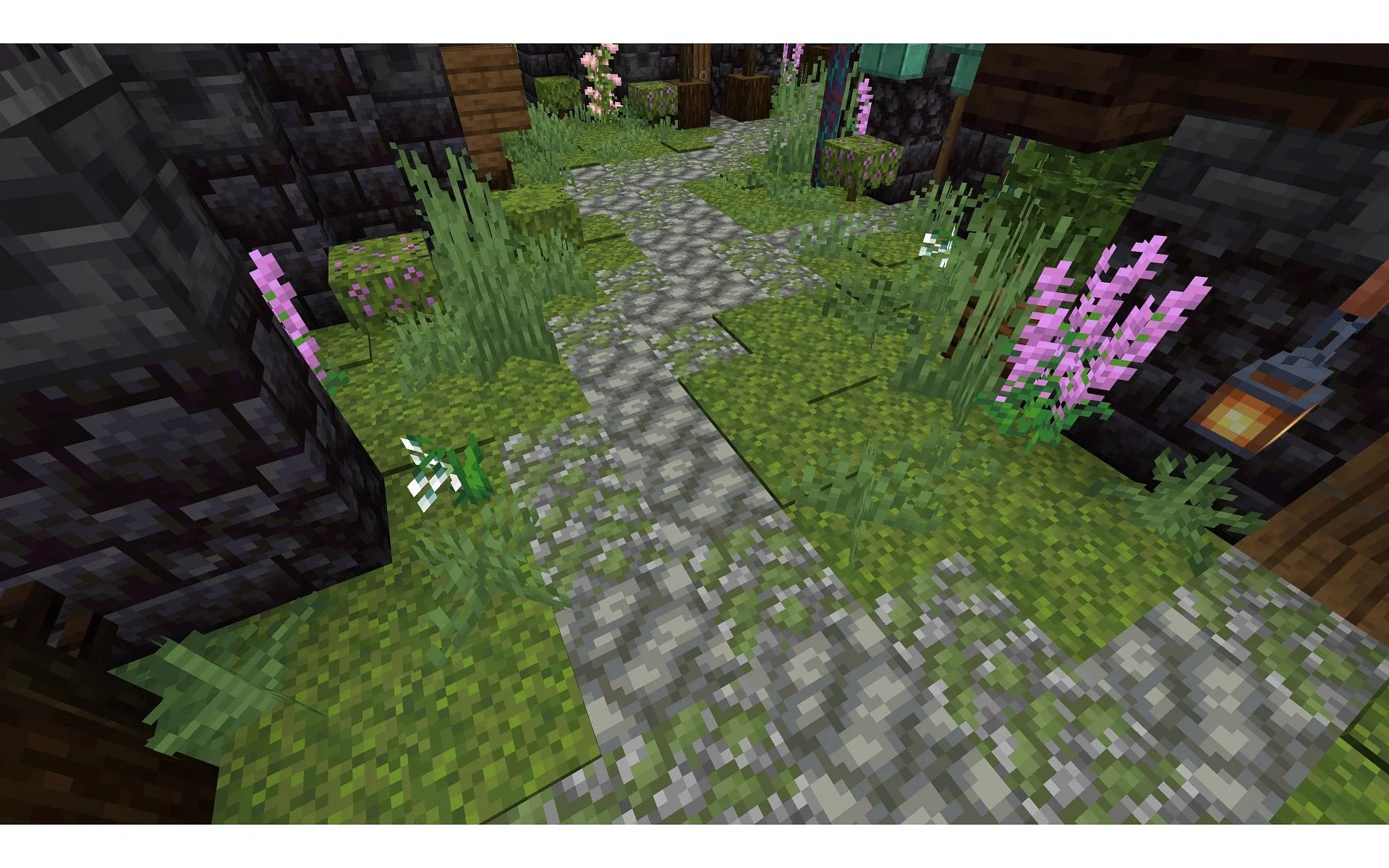 20 Best Minecraft Path Designs 2024 Mossy Cobblesstone