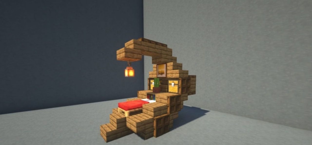 20 Best Minecraft Bed Designs Ideas 2024 Lantern Overhang Bedframe