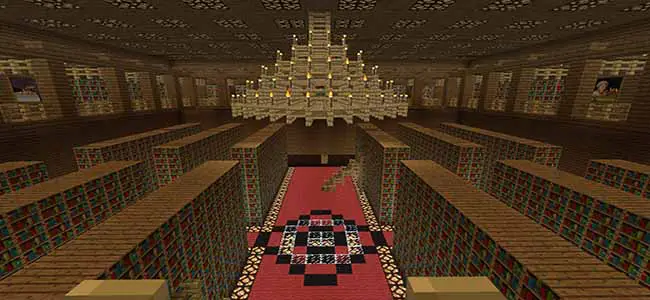 20 Minecraft Library Designs Ideas 2024 Tall Ceiling