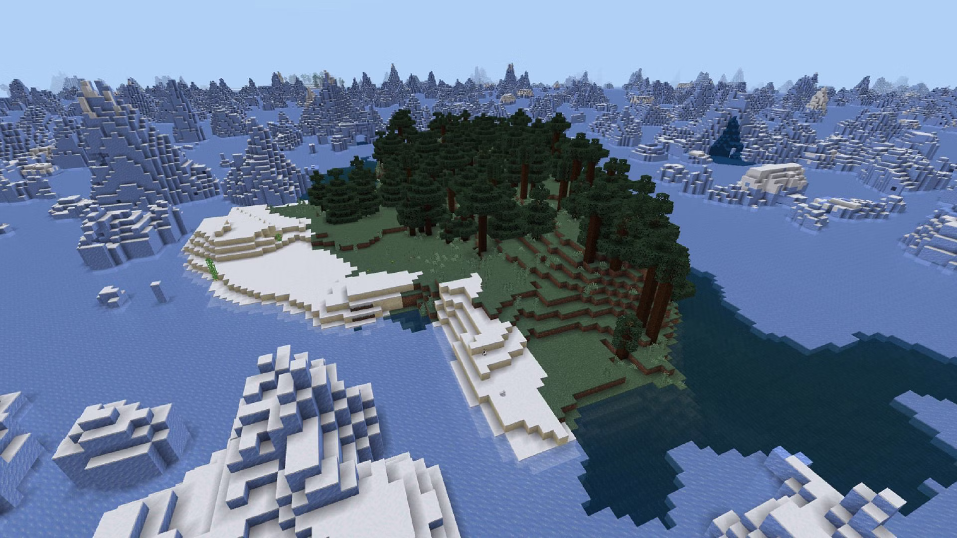 30 Best Minecraft Pe Seeds 2024 Frozen Ocean