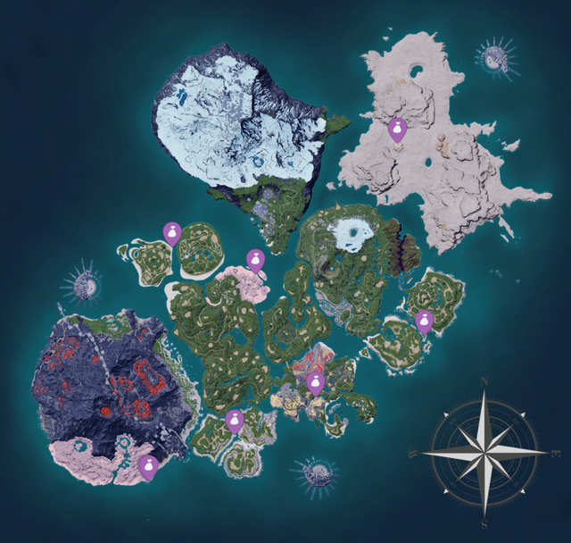 Palworld Map All Regions Locations And Points Of Interest 1